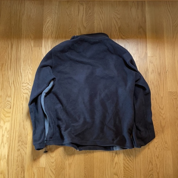 Men's Columbia Fleece Black and Gray Full Zip Jacket - Picture 3 of 4